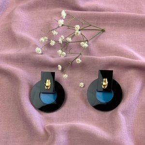 Cavalli Class Color Block Chunky Earrings